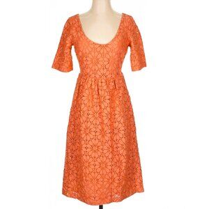 ZARA – Orange Flower Embroidered Dress – Size Small - *NWOT*